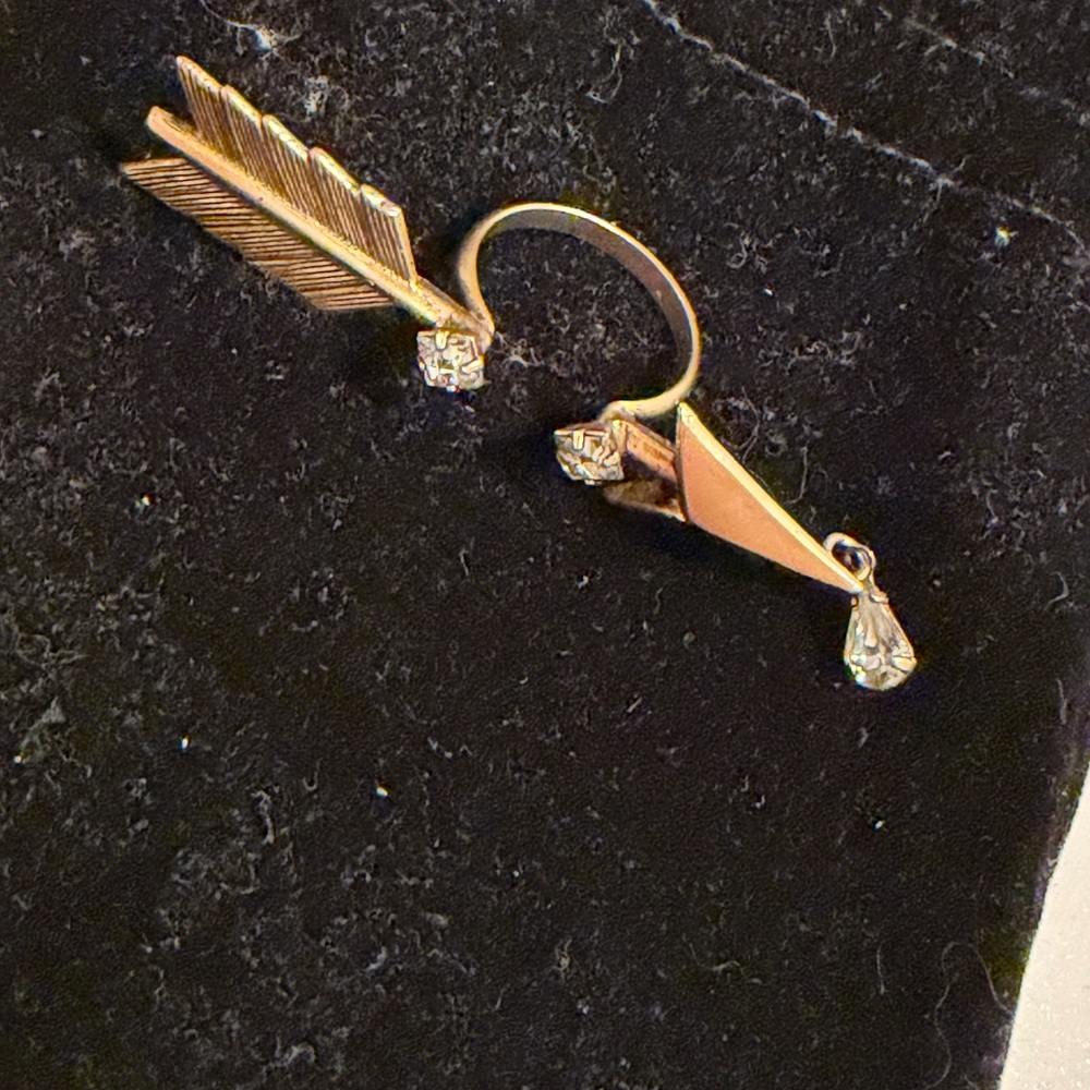 Dylan Lex Arrow Ring Gold Statement Wrap Ring Wit… - image 2